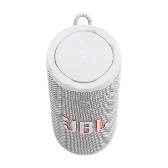 JBL Grip - White - Compact Bluetooth speaker with bold JBL Pro Sound and ambient light - Top