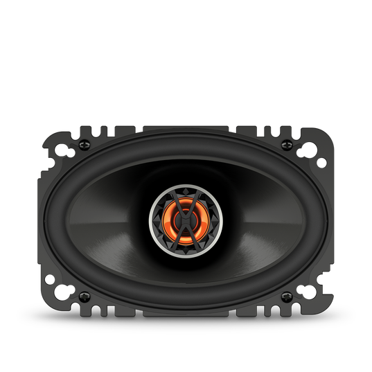 Club 6420 - Black - 4"x6" (100mm x 152mm) coaxial car speaker - Front