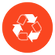 Recycled plastic and FSC-certified paper packaging