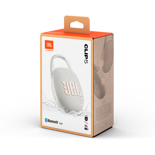 JBL Clip 5 - White - Ultra-portable waterproof speaker - Detailshot 15