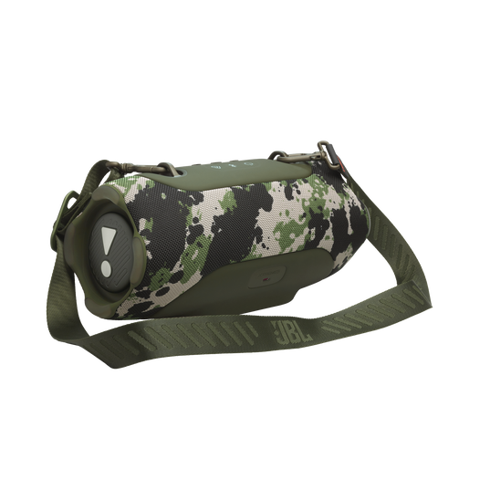 JBL Xtreme 5 - Squad - Portable waterproof speaker with massive legendary JBL sound, ambient edge lighting, and a convenient shoulder strap - Detailshot 1