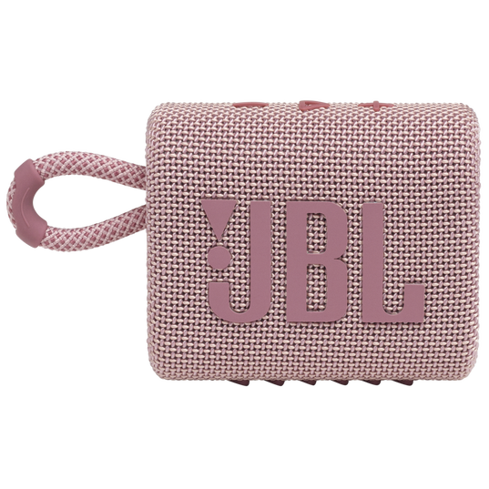 JBL Go 3 - Pink - Portable Waterproof Speaker - Front