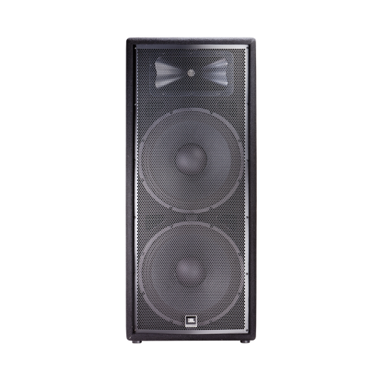 JBL JRX225 - Black - Dual 15" Two-Way Sound Reinforcement Loudspeaker System - Front
