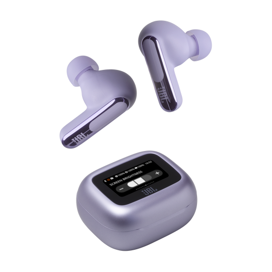 JBL Live Beam 3 - Purple - True wireless noise-cancelling closed-stick earbuds - Detailshot 7