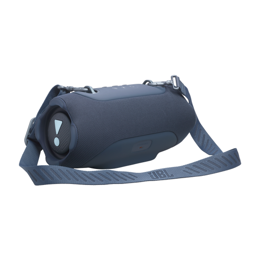 JBL Xtreme 5 - Blue - Portable waterproof speaker with massive legendary JBL sound, ambient edge lighting, and a convenient shoulder strap - Detailshot 1