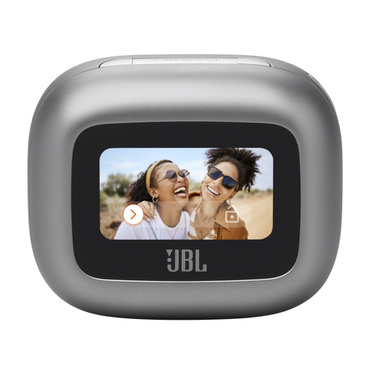 JBL Live Beam 3 - Silver - True wireless noise-cancelling closed-stick earbuds - Detailshot 2