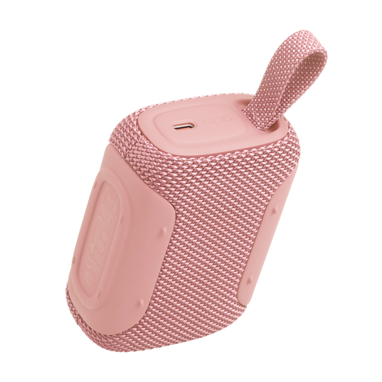 JBL Go 5 - Pink - Ultra-portable waterproof and drop-proof speaker with JBL legendary sound and ambient edge lighting - Back