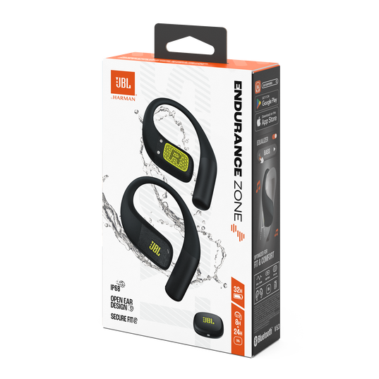 JBL Endurance Zone - Black / Lime - True Wireless open-ear sport headphones - Detailshot 15