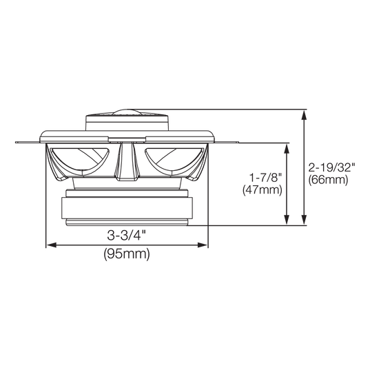 GX402 - Black - 4" coaxial car audio loudspeaker. 105W - Detailshot 1