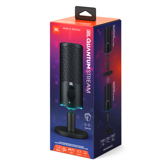 JBL Quantum Stream - Black - Dual pattern premium USB microphone for streaming, recording and gaming - Detailshot 15