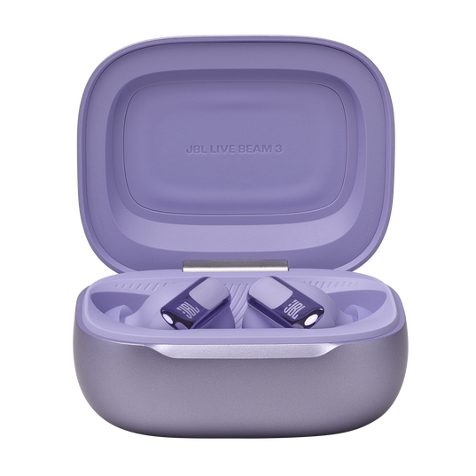 JBL Live Beam 3 - Purple - True wireless noise-cancelling closed-stick earbuds - Detailshot 3