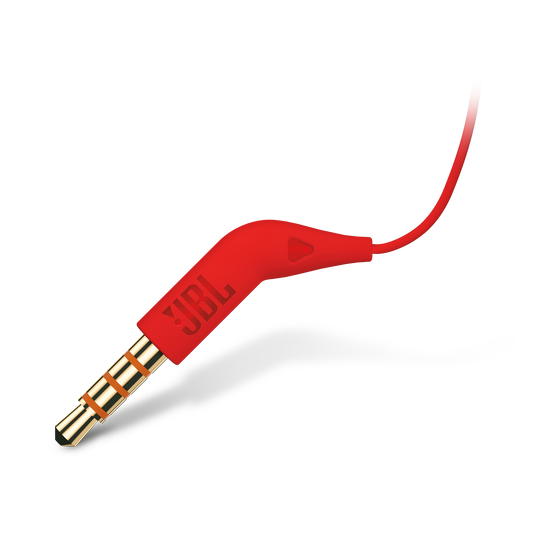 JBL Tune 110 - Red - In-ear headphones - Detailshot 1