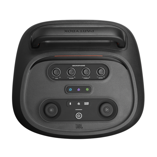 JBL PartyBox 520 - Black - Portable battery-powered party speaker with powerful and loud sound - Top