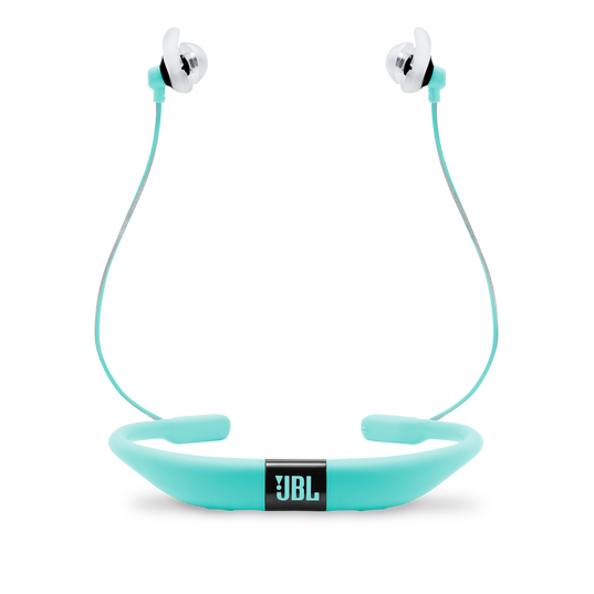 JBL Reflect Fit - Teal - Heart Rate Wireless Headphones - Back