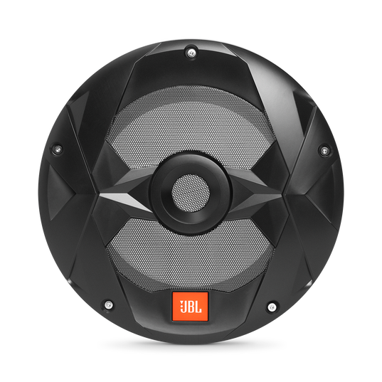 Club Marine MS10LB - Black Matte - Club Marine MS10LB&mdash;10" (250mm) marine audio multi-element subwoofer with RGB lighting &ndash; Black - Front