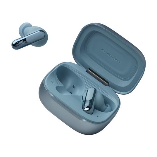 JBL Live Beam 3 - Blue - True wireless noise-cancelling closed-stick earbuds - Detailshot 8