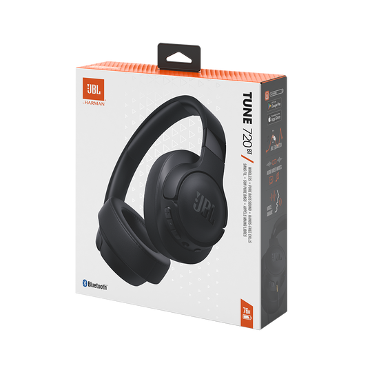 JBL Tune 720BT - Black - Wireless over-ear headphones - Detailshot 10