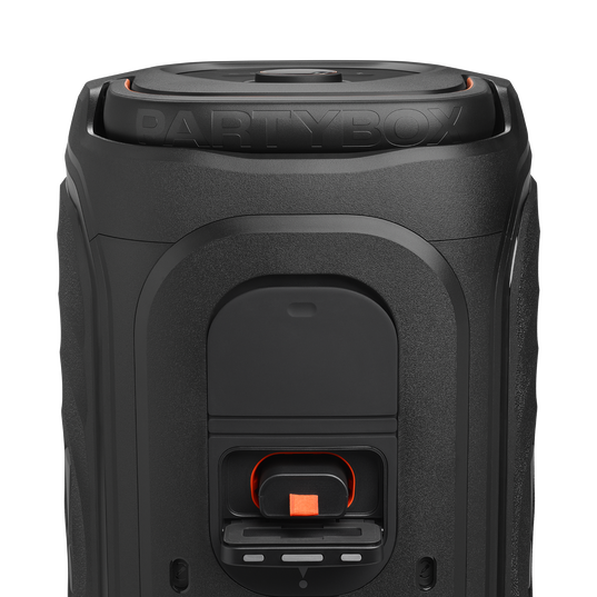 JBL PartyBox 130 - Black - Portable party speaker with JBL legendary sound, a dynamic lightshow and a foldable ergonomic handle - Detailshot 1