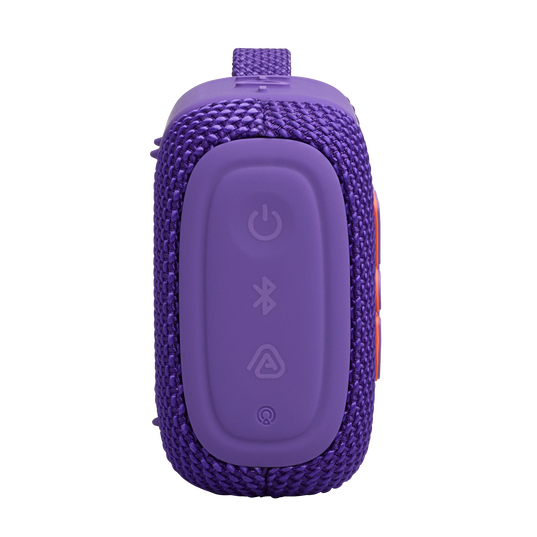 JBL Go 5 - Purple - Ultra-portable waterproof and drop-proof speaker with JBL legendary sound and ambient edge lighting - Right