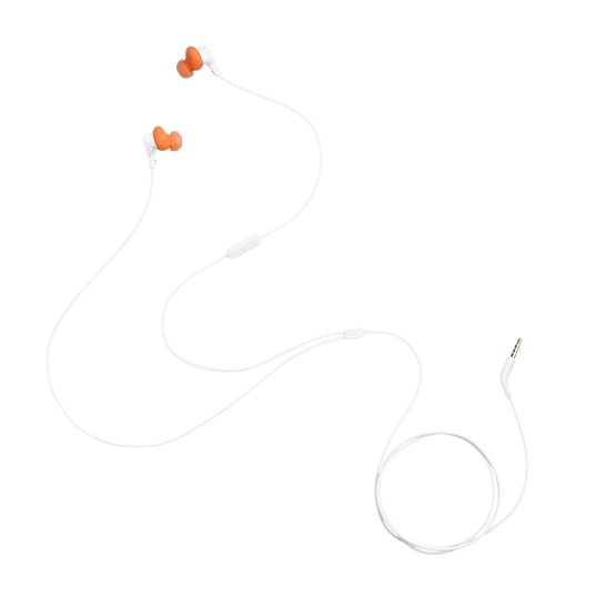 JBL Endurance Run 3 - White - Wired Sport Headphones - Detailshot 3