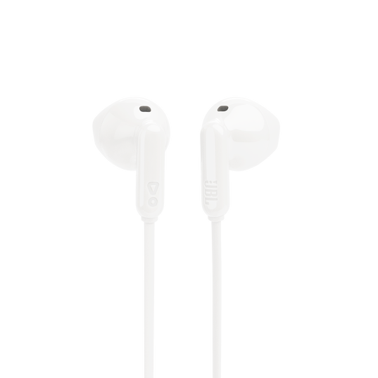 JBL Tune 235BT - White - Wireless Earbud headphones - Front
