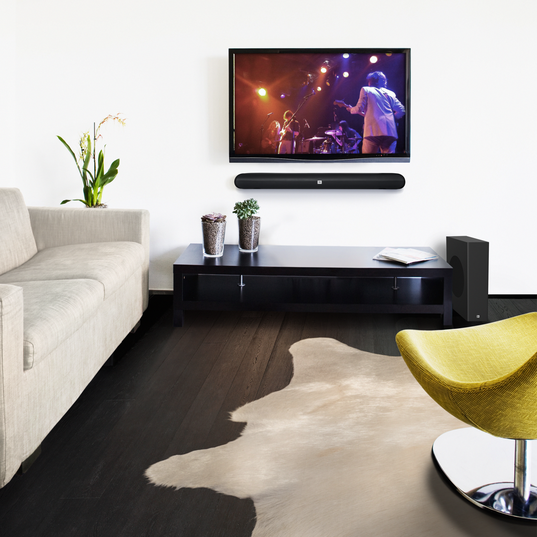 Cinema SB150 - Black - Home cinema 2.1 soundbar with compact wireless subwoofer - Detailshot 10