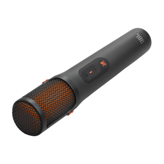 JBL EasySing Mics - Black - Two wireless AI-powered microphones with real-time vocal removal - Front