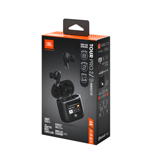 JBL Tour Pro 2 - Black - True wireless Noise Cancelling earbuds - Detailshot 10