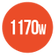 1170W output power