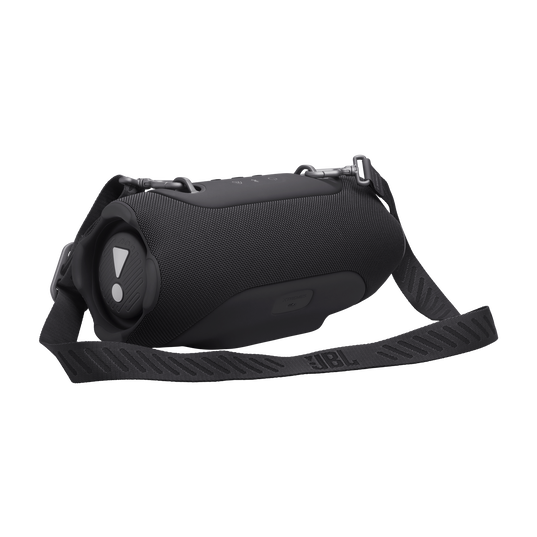 JBL Xtreme 5 - Black - Portable waterproof speaker with massive legendary JBL sound, ambient edge lighting, and a convenient shoulder strap - Detailshot 1