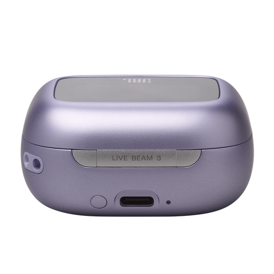 JBL Live Beam 3 - Purple - True wireless noise-cancelling closed-stick earbuds - Detailshot 4