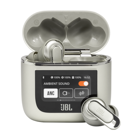 JBL Tour Pro 2 - Champagne - True wireless Noise Cancelling earbuds - Hero