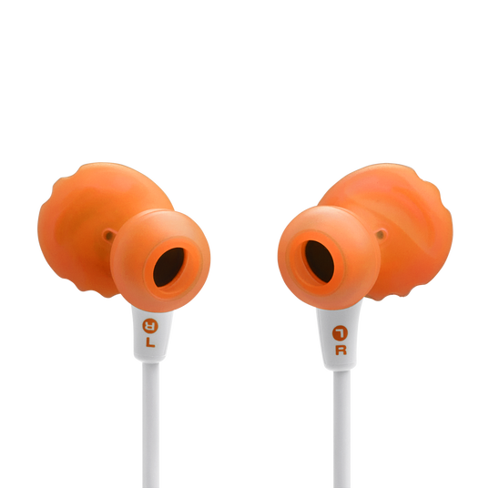 JBL Endurance Run 3 USB-C - White - USB-C Wired Sport Headphones - Back