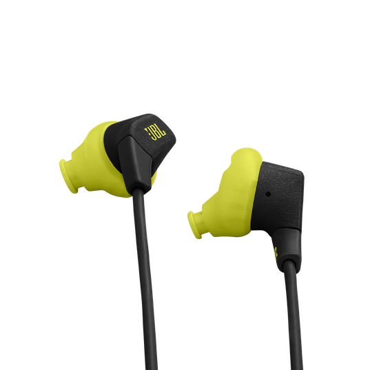 JBL Endurance Run 3 - Black / Lime - Wired Sport Headphones - Detailshot 1