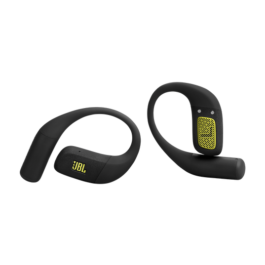JBL Endurance Zone - Black / Lime - True Wireless open-ear sport headphones - Front