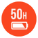 Up to 50 hours of Battery Life with ANC off