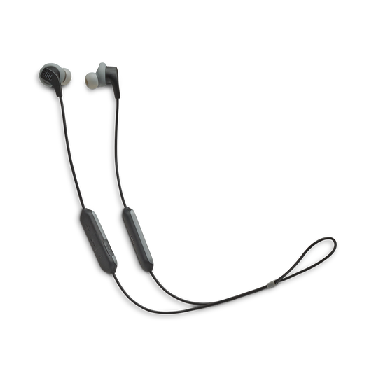 JBL Endurance RUNBT - Black - Sweatproof Wireless In-Ear Sport Headphones - Hero