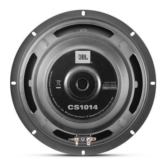 CS1014 - Black - 500-Watt, 10" Single-Voice-Coil Subwoofer - Back
