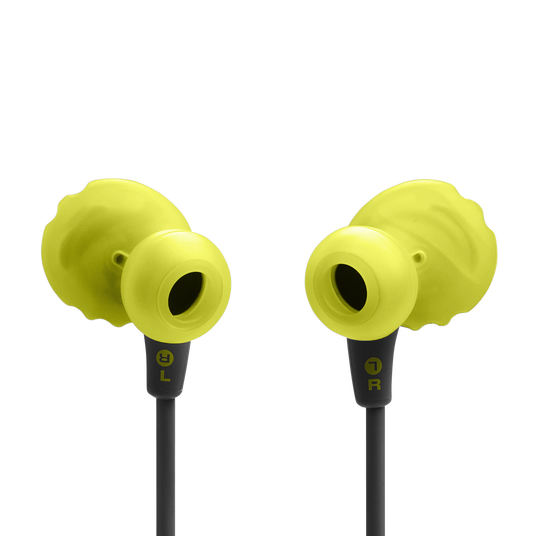 JBL Endurance Run 3 USB-C - Black / Lime - USB-C Wired Sport Headphones - Back