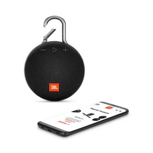 JBL Clip 3 - Midnight Black - Portable Bluetooth® speaker - Detailshot 1