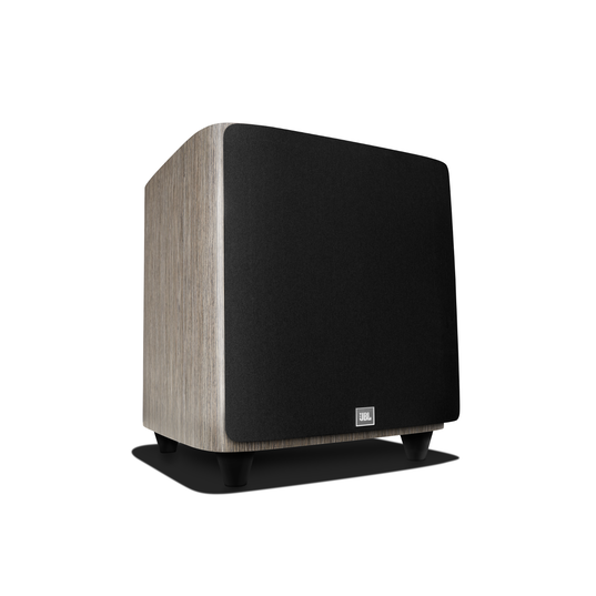 HDI-1200P - Grey Oak - 12-inch (300mm) 1000W Powered Subwoofer - Front