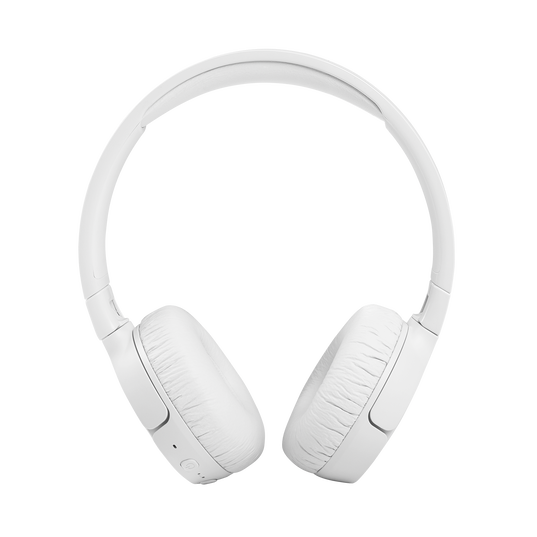 JBL Tune 660NC - White - Wireless, on-ear, active noise-cancelling headphones. - Front