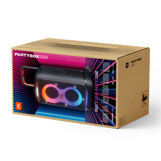 JBL PartyBox 520 - Black - Portable battery-powered party speaker with powerful and loud sound - Detailshot 9