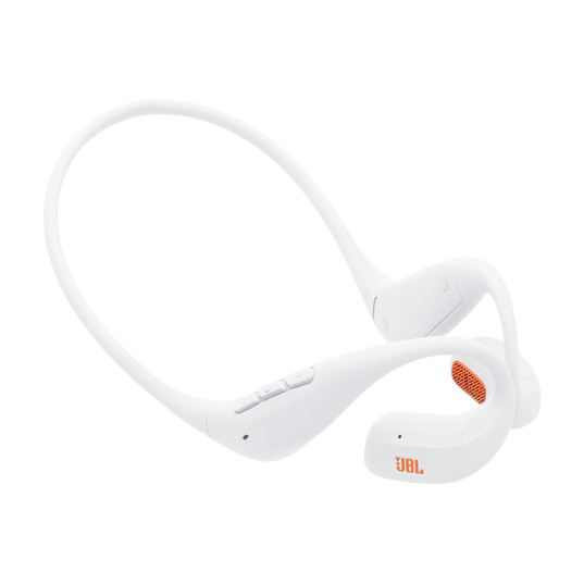 JBL Endurance Pace - White - Open-Ear Sport Headphones - Hero