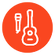 Guitar and mic inputs