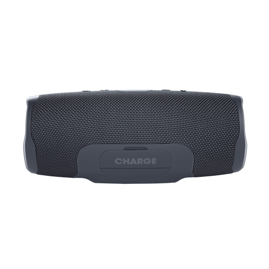 JBL Charge Essential 2 - Gun Metal - Portable Waterproof Speaker with Powerbank - Back