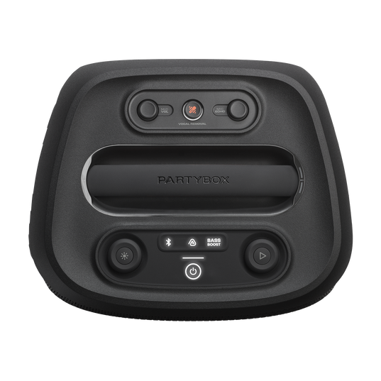 JBL PartyBox Encore 2 Plus - Black - Portable party speaker with real-time AI vocal removal and two wireless mics - Top