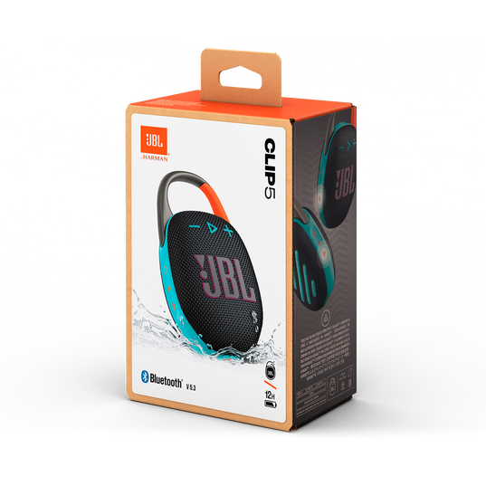 JBL Clip 5 - Black and Orange - Ultra-portable waterproof speaker - Detailshot 15