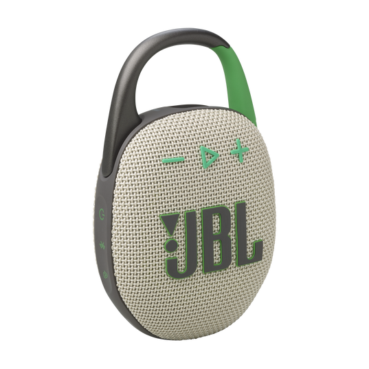 JBL Clip 5 - Sand - Ultra-portable waterproof speaker - Hero