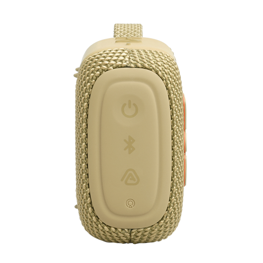 JBL Go 5 - Yellow - Ultra-portable waterproof and drop-proof speaker with JBL legendary sound and ambient edge lighting - Right